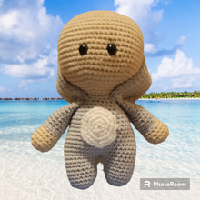 Load image into Gallery viewer, Doll in Shark Suit Crocheted Amigurumi Toy