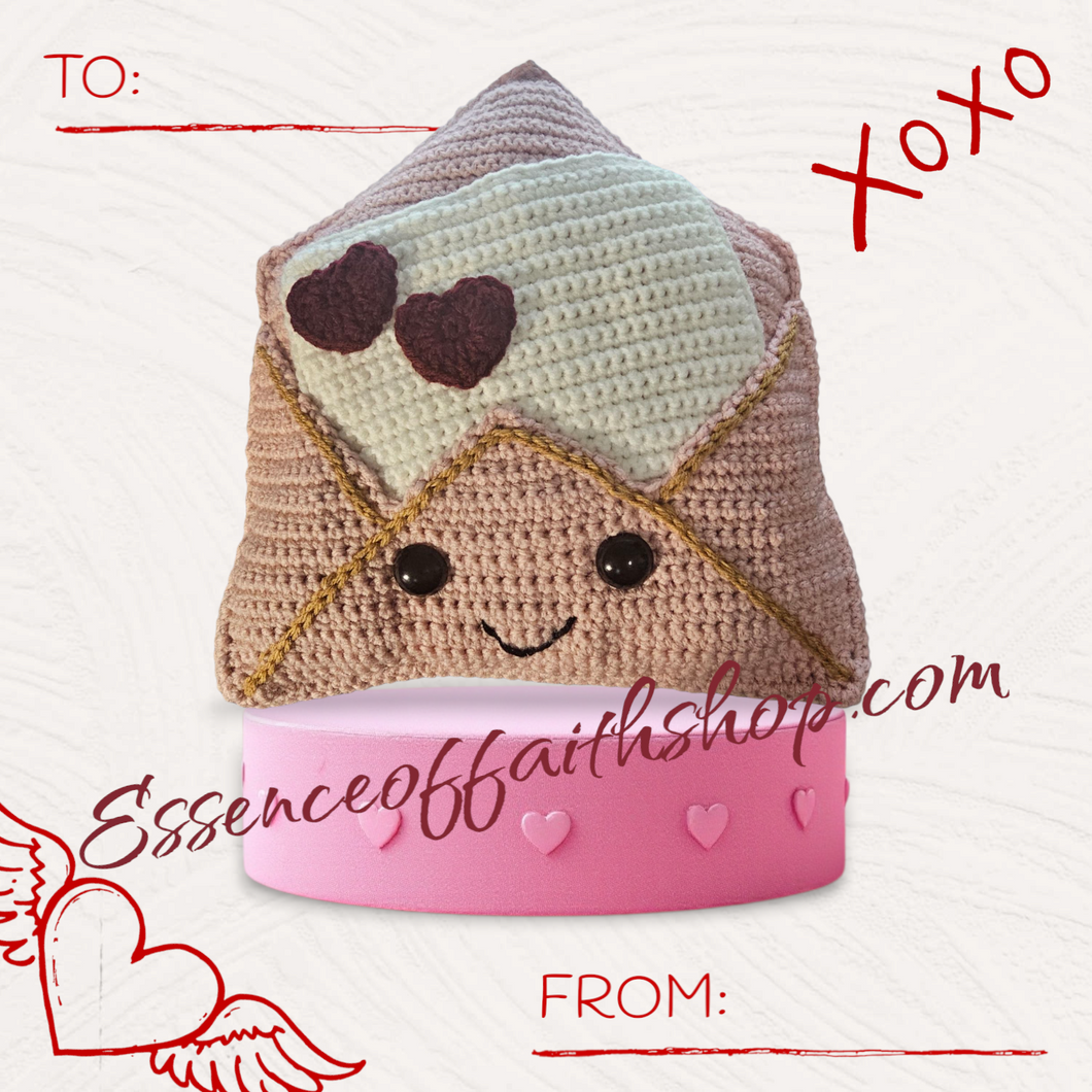 Love Letter Crocheted Pillow Stuffies