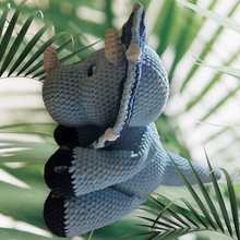 Load image into Gallery viewer, "Tavish" Crocheted Amigurumi Triceratops