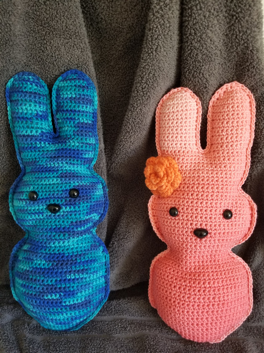 Crocheted Rabbit Pillow Stuffie