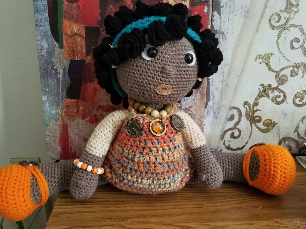 Crocheted Amigurami Doll