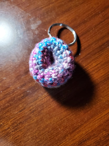 Crocheted Donut Keyring