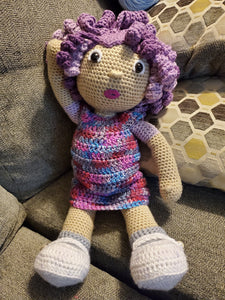 Crocheted Amigurami Doll