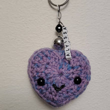 Load image into Gallery viewer, &quot;You Make My Heart Smile&quot; Book Bag/Purse Crocheted Charm