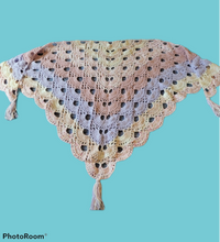 Load image into Gallery viewer, Crocheted &quot;Virus&quot; Shawl